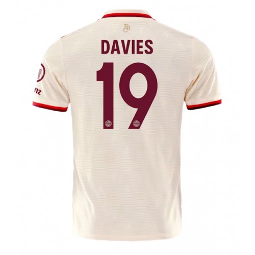 Fotballdrakt Herre Bayern Munich Alphonso Davies #19 Tredjedrakt 2024-25 Kortermet